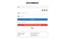 Tablet Screenshot of compras.kepler.com.br